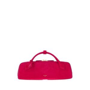 Alaia Women Fluo Pink Suede Teckel Handbag